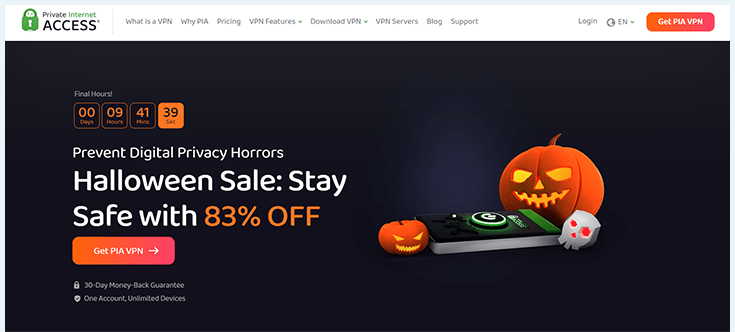 PIA homepage November 2023